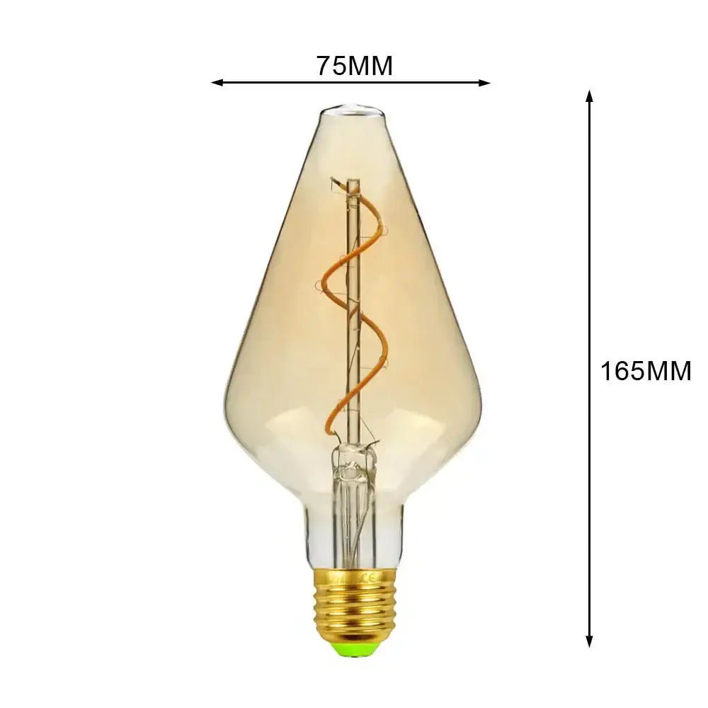 Industrial retro vintage led edison bulb living room warm light