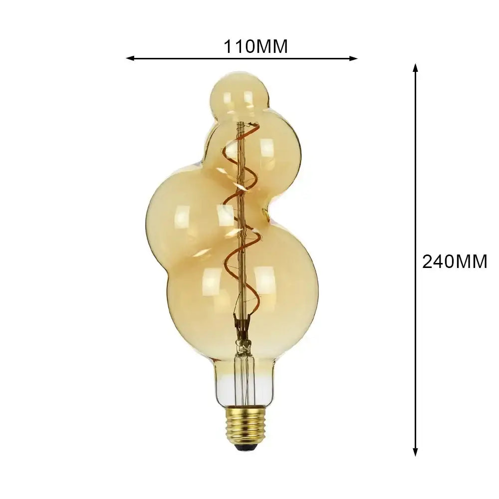 Industrial retro vintage led edison bulb living room warm light