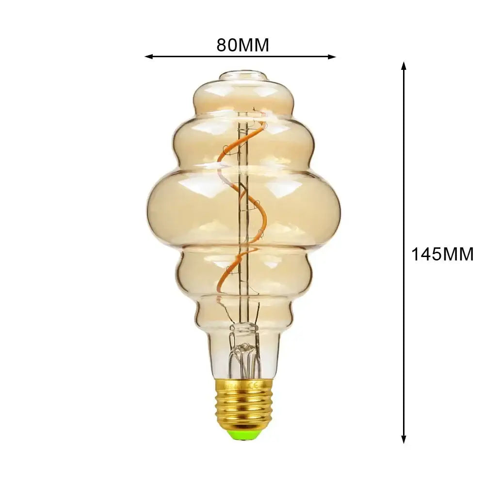 Industrial retro vintage led edison bulb living room warm light