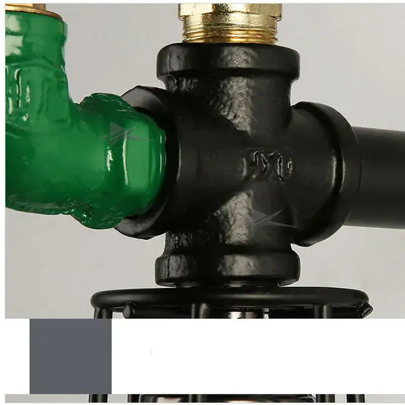 Industrial retro wall light green faucet lamp for living room