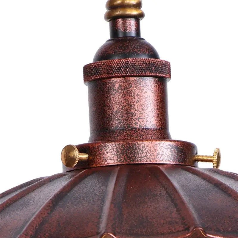 Industrial rustic antique brass & dark bronze wall sconce bedroom light