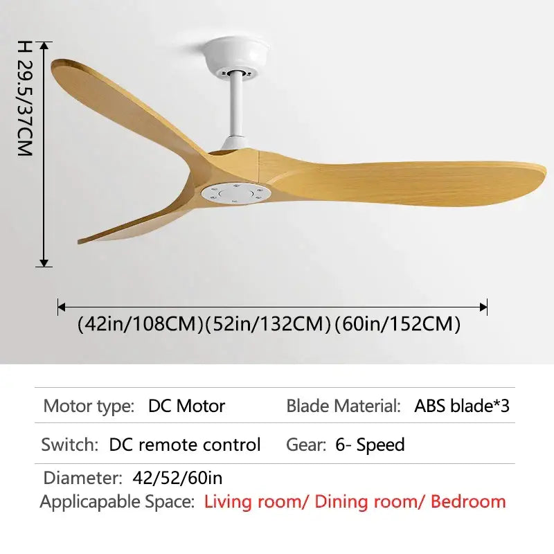 Industrial vintage ceiling fan black & dark brown – living room