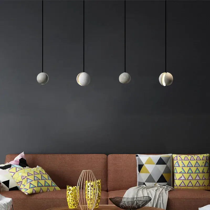 Industrial vintage cement pendant lamp for kitchen dining room