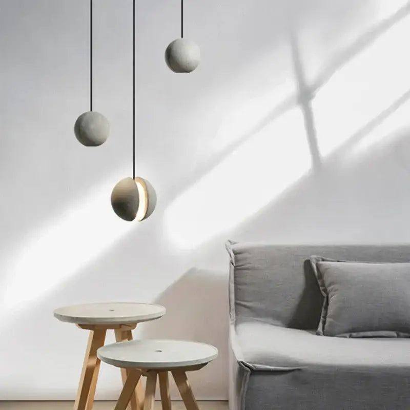 Industrial vintage cement pendant lamp for kitchen dining room