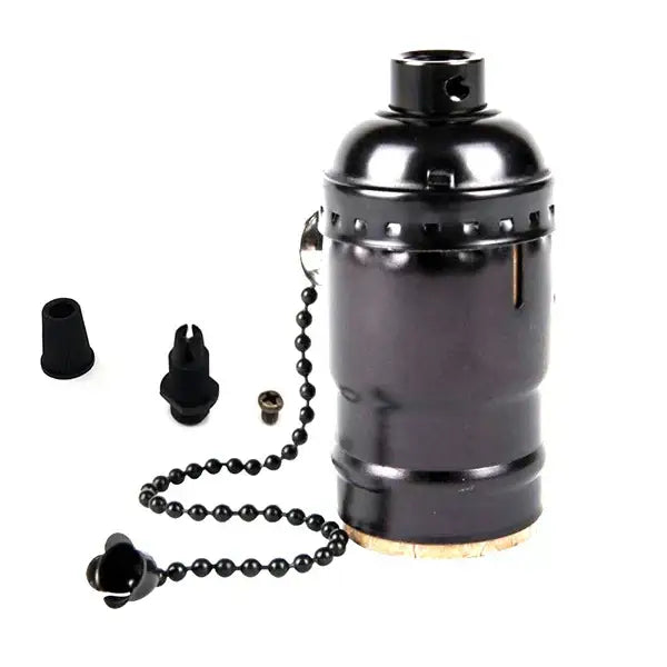 Industrial vintage chain lamp base dining room socket cap