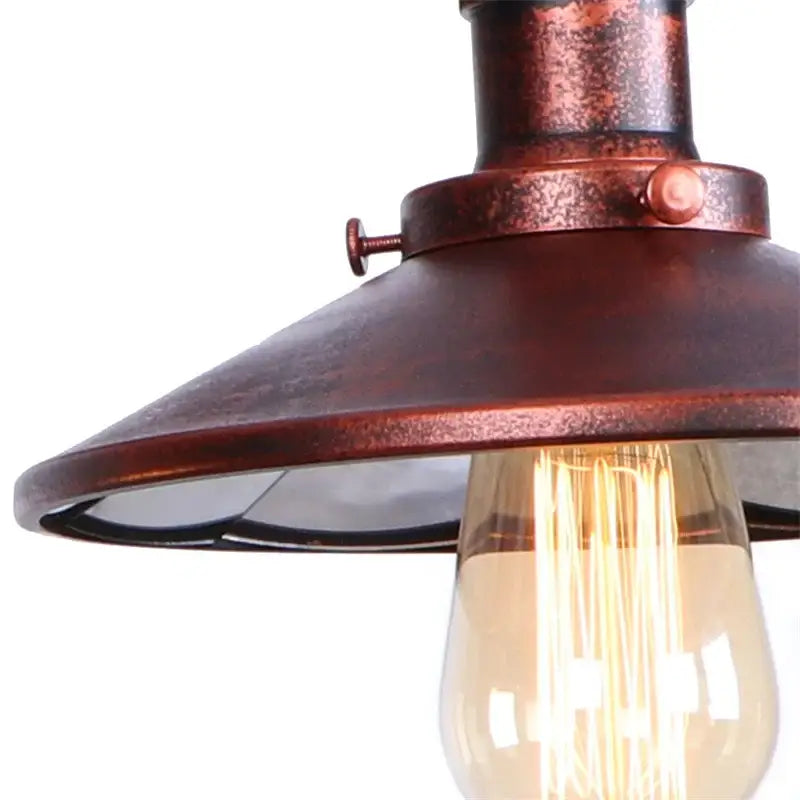 Industrial vintage double copper wall light bedroom reading sconce