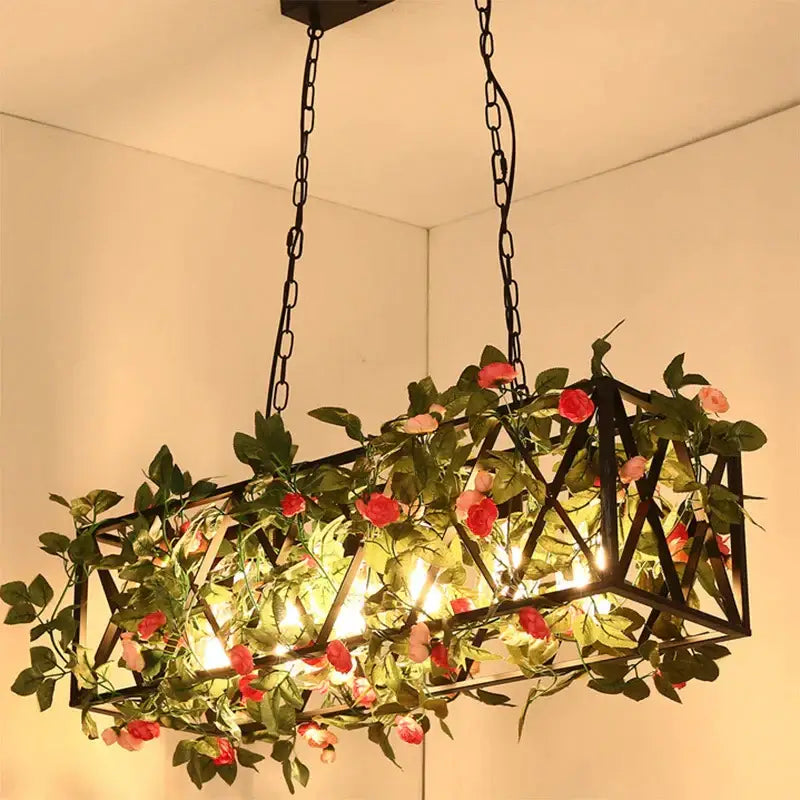 Industrial vintage loft black metal pendant lamp dining room