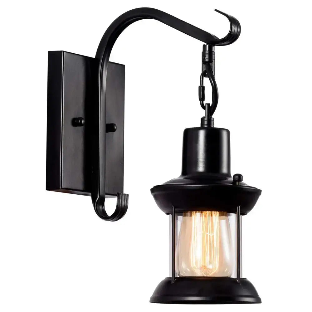Industrial vintage wall light antique bronze sconce bedroom fixture