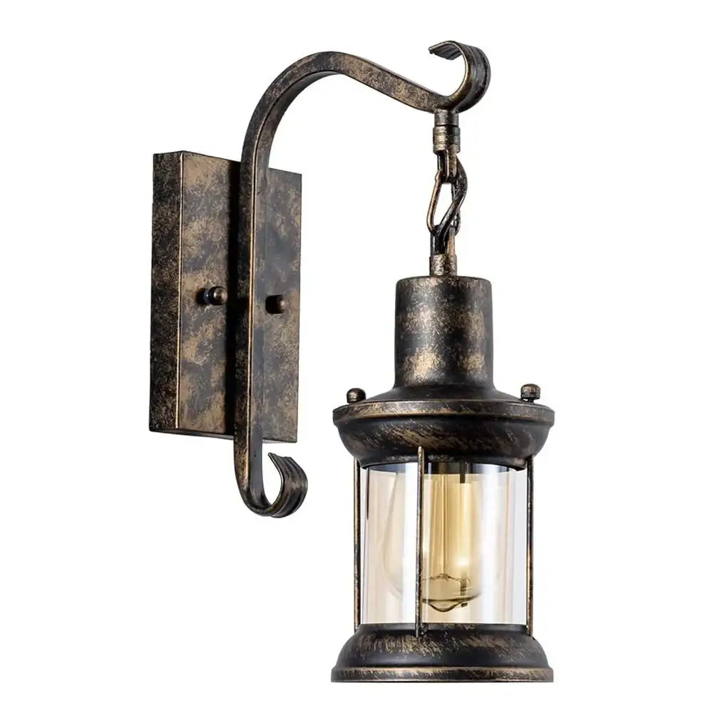 Industrial vintage wall light antique bronze sconce bedroom fixture