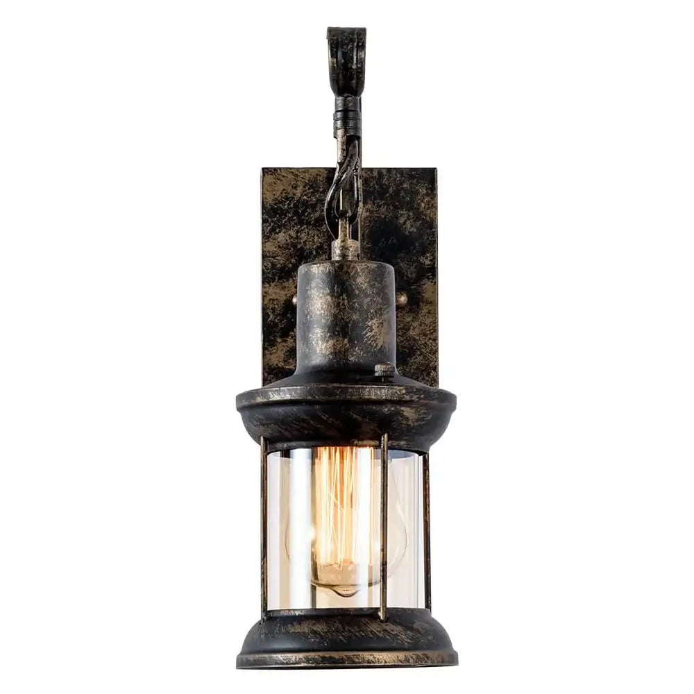 Industrial vintage wall light antique bronze sconce bedroom fixture