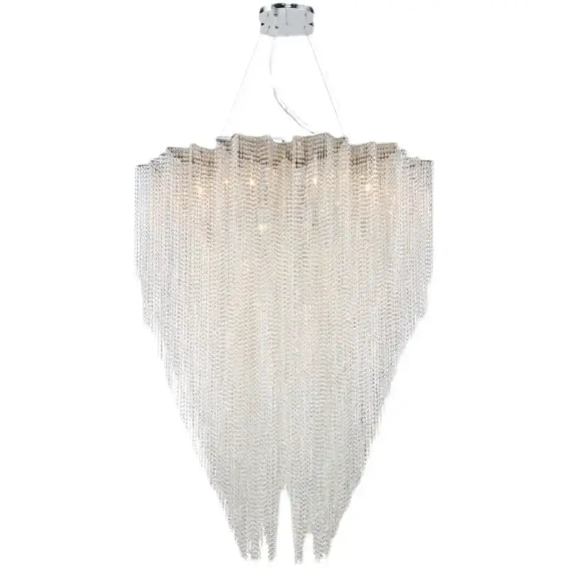 Italian postmodern crystal tassel pendant light bedroom chandelier