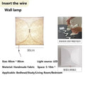 Italian vintage beige fabric led ceiling light living room