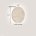 Japanese style beige stone and iron led wall lights bedroom sconce