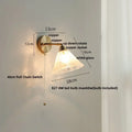 Japanese style led brass wall sconce with pull chain bedroom light