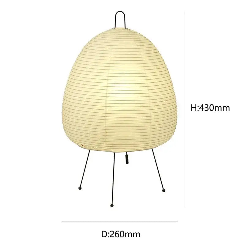 Japanese style rice paper desk lamp bedroom lantern lighting