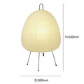 Japanese style rice paper desk lamp bedroom lantern lighting