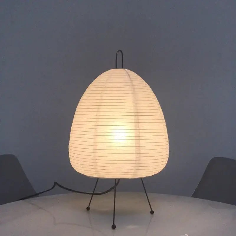 Japanese style rice paper desk lamp bedroom lantern lighting