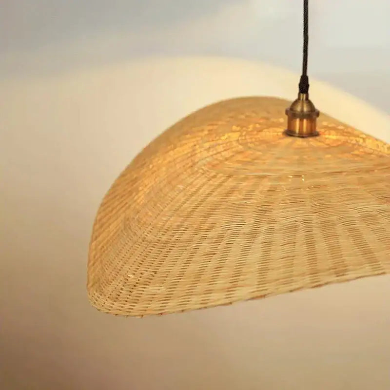 Japanese woven decorbites bamboo chandelier for living room