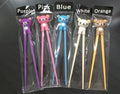 Kids bear panda cat learning chopsticks set dining room training gift