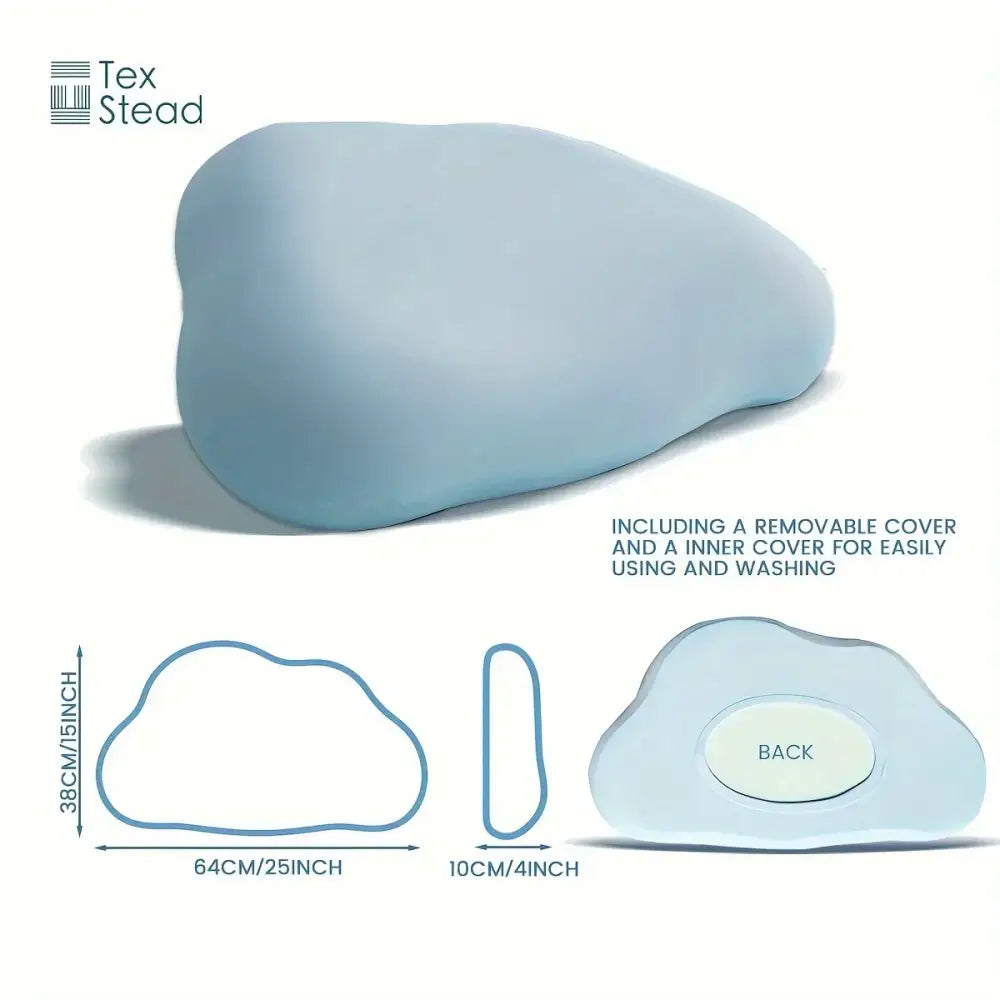 Light blue cooling memory foam pillow bedroom cloud ergonomic design