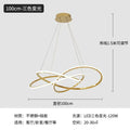 Luxe four leaf gold stainless steel pendant lamp for dining room