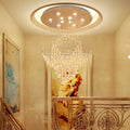 Luxurious white diamond crystal chandelier for living room lighting