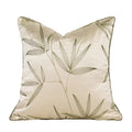 Luxury beige & gold quatrefoil geometric pillow cover bedroom decor