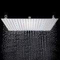 Luxury chrome square shower head bathroom ultrathin stainless steel