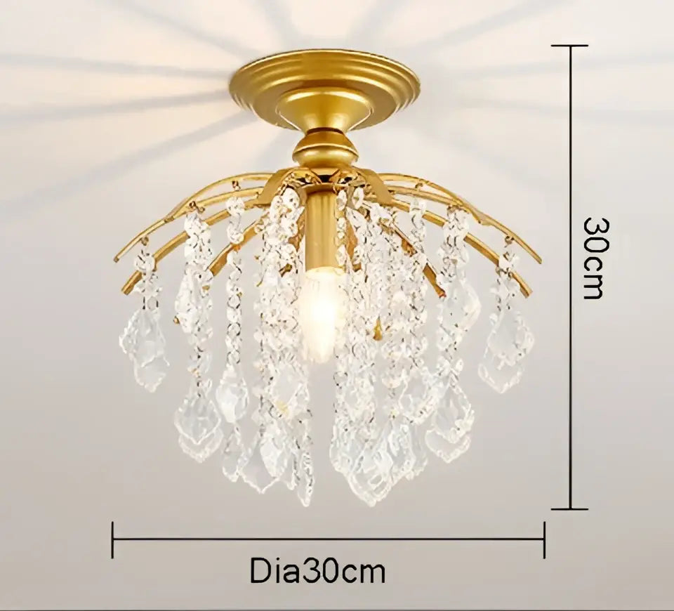 Luxury gold & black crystal pendant light dining room chandelier