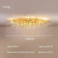 Luxury gold crystal branch chandelier dining room light