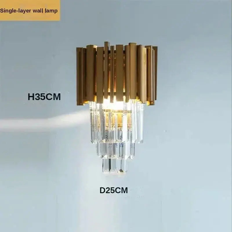 Luxury gold crystal ceiling chandelier living room artistic light