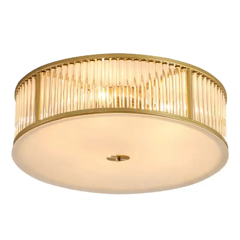 Luxury gold crystal led ceiling lamp for living room bedroom