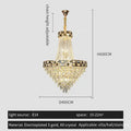 Luxury gold decorbites crystal chandelier for living room