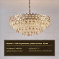 Luxury gold decorbites crystal chandelier for living room