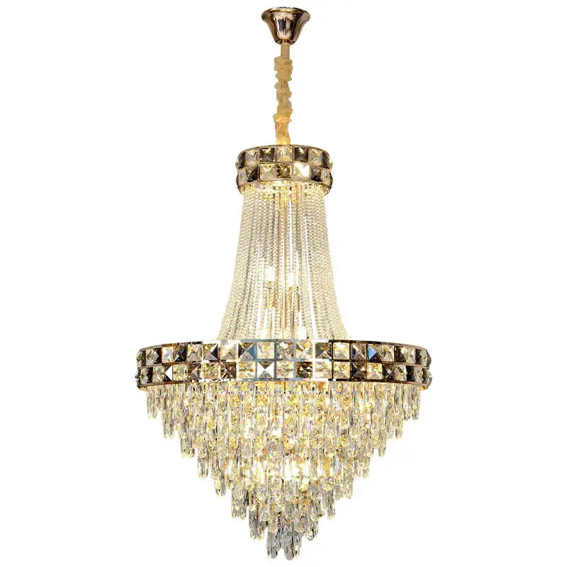 Luxury gold decorbites crystal chandelier for living room