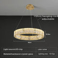 Luxury gold decorbites crystal glass chandelier living room light