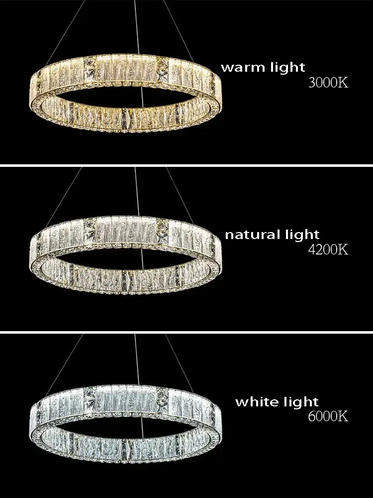 Luxury gold decorbites crystal glass chandelier living room light