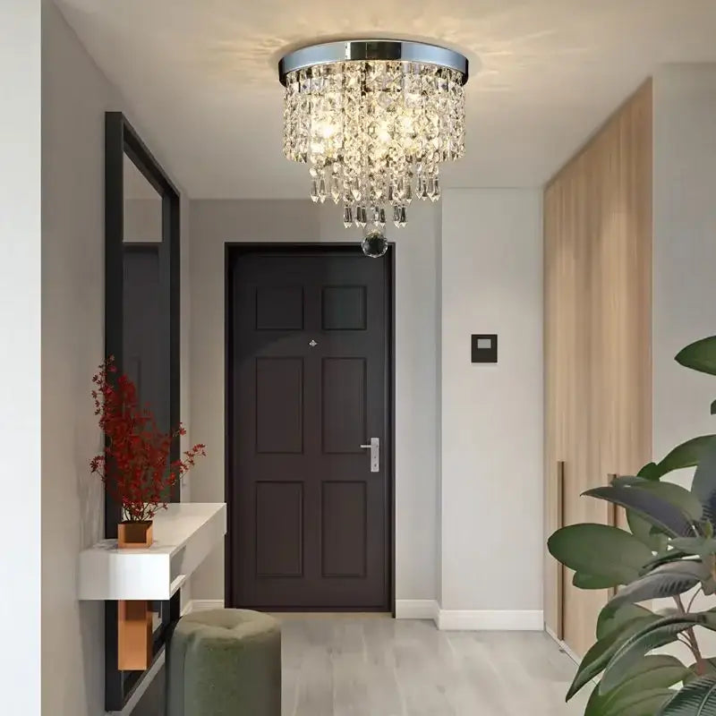 Luxury gold & silver decorbites crystal led chandelier living room