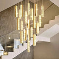 Luxury golden decorbites crystal led chandelier living room pendant