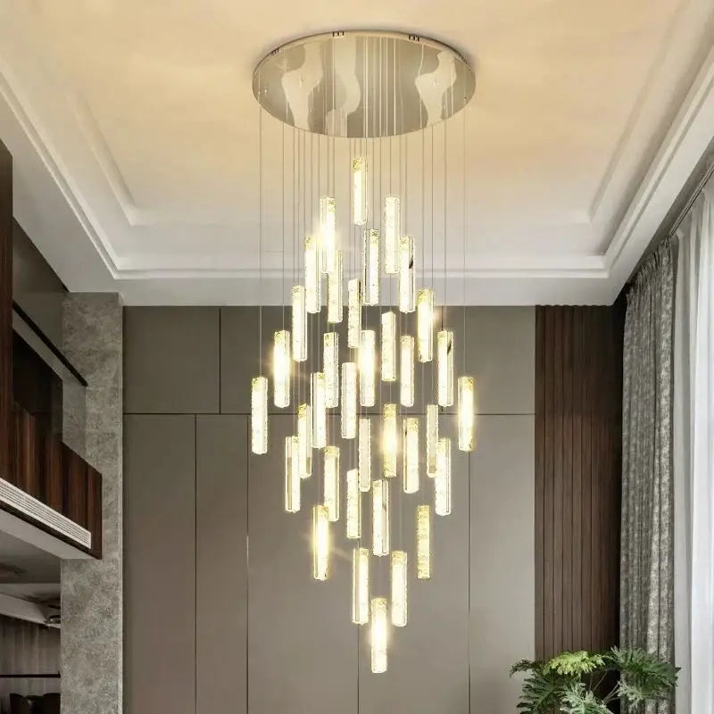 Luxury golden decorbites crystal led chandelier living room pendant
