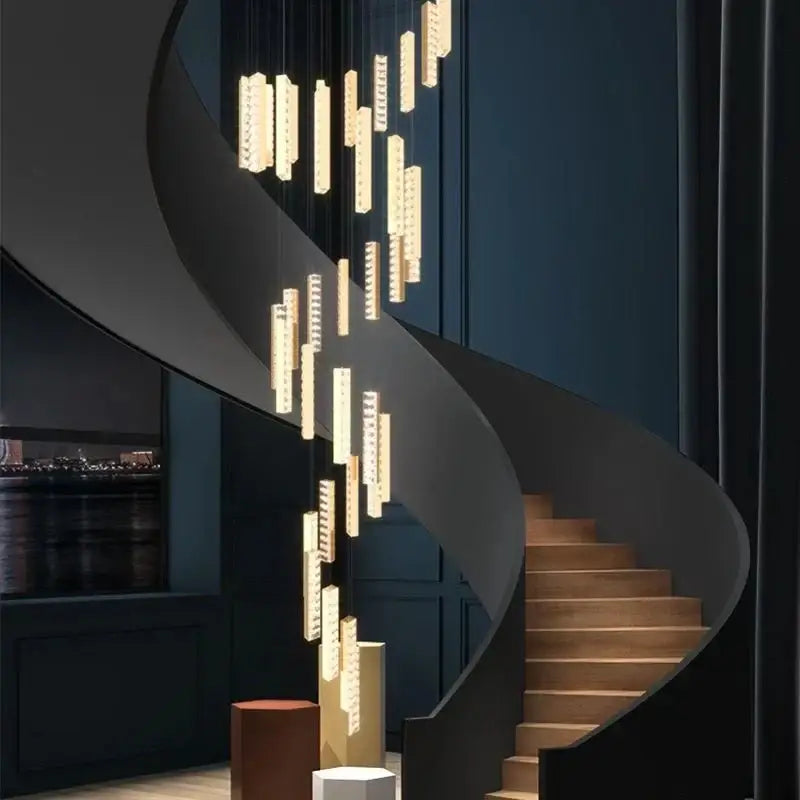 Luxury golden decorbites crystal led chandelier living room pendant