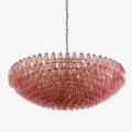 Luxury gray glass chandelier dining room smoked crystal light fixture