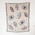Mandala black geo tassel picnic mat and sofa cover living room blanket