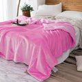 Maroon & white cozy plush blanket bedroom sherpa throw