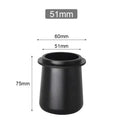 Matte black ceramic espresso machine dosing cup kitchen barista tool