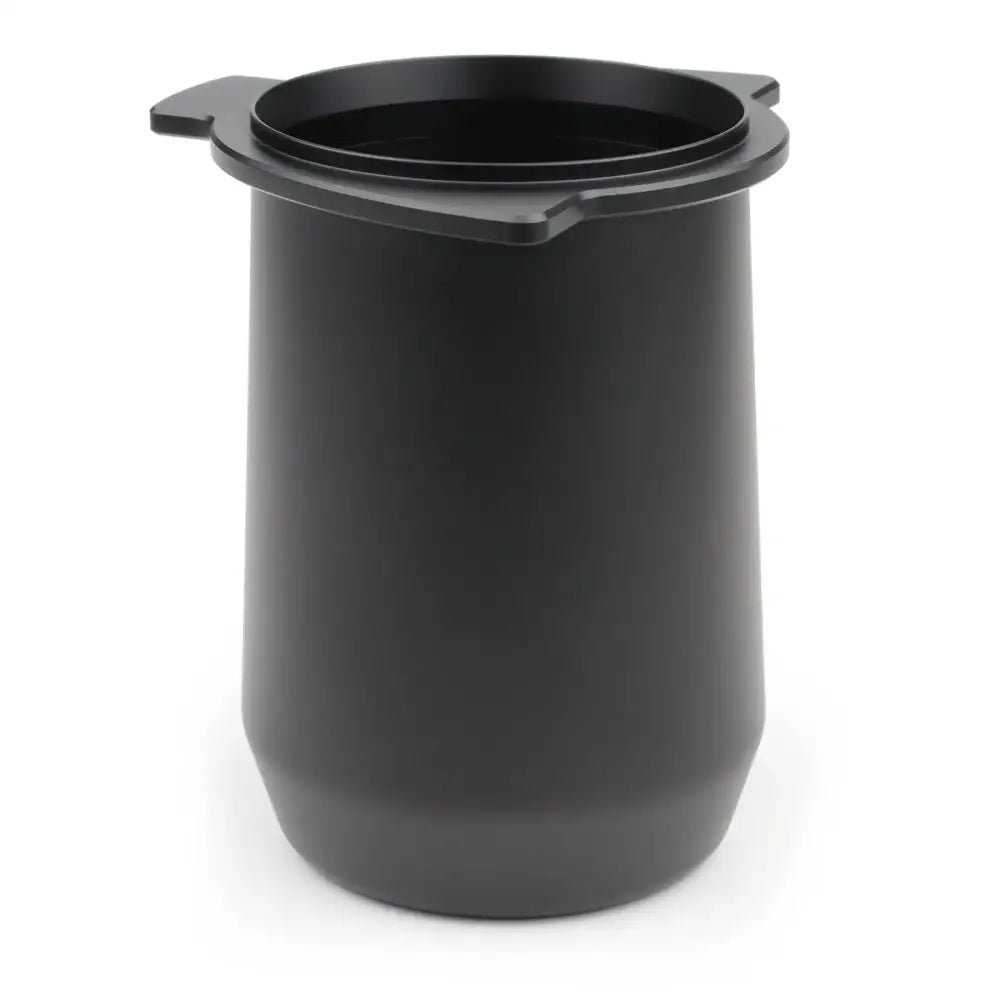 Matte black espresso dosing cup with handle kitchen coffee tool