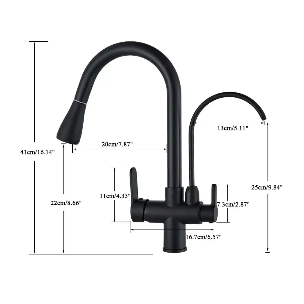 Matte black touch sensor kitchen faucet with pull down sprayer