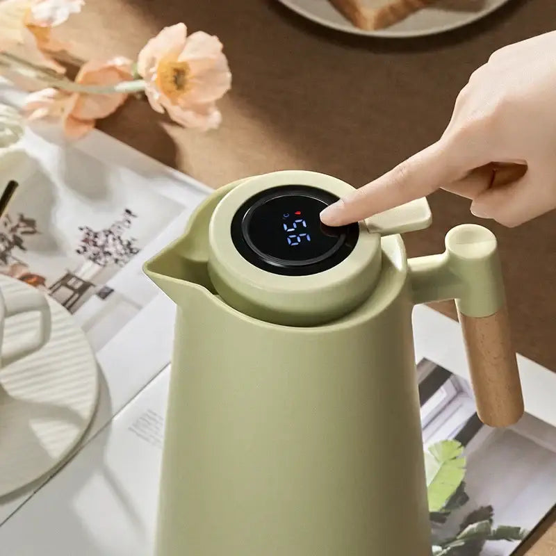 Matte sage green decorbites insulation kettle kitchen thermos bottle