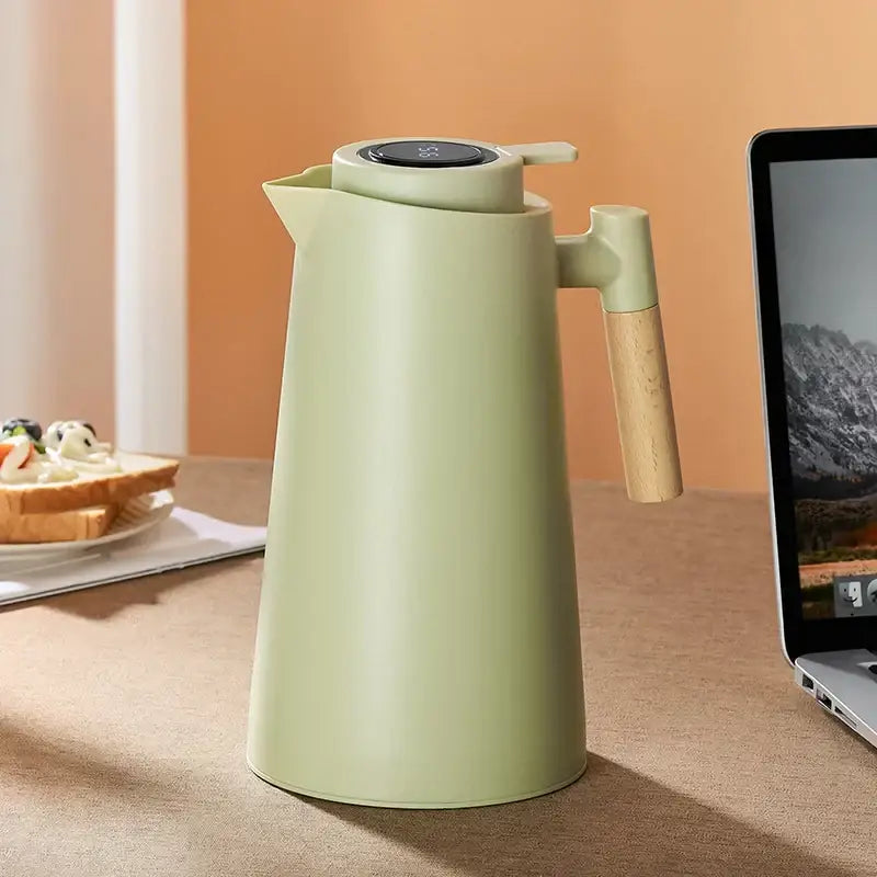 Matte sage green decorbites insulation kettle kitchen thermos bottle
