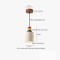 Minimalist beige and white glass stone led pendant light kitchen